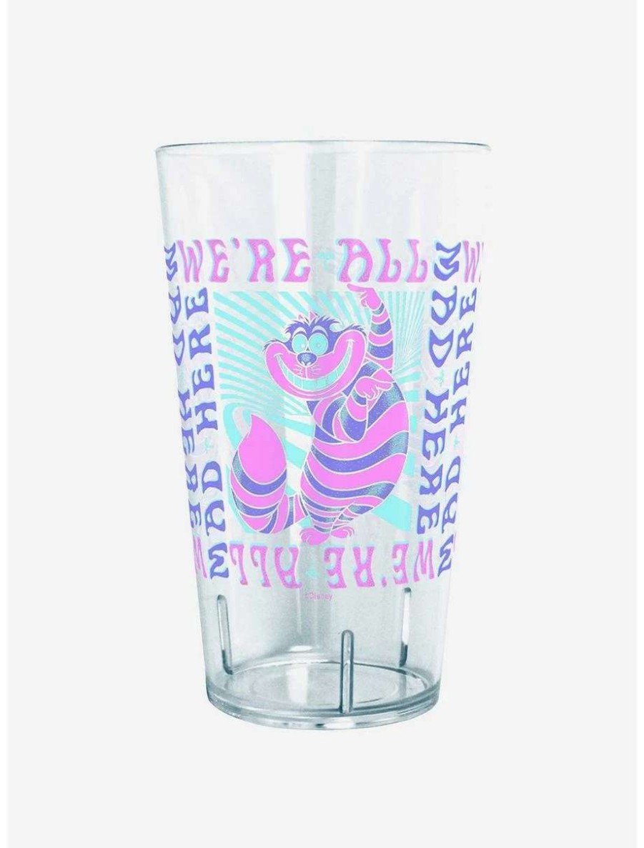 Drinkware * | Drinkware Disney Alice In Wonderland Cheshire Mad Here Trip Tritan Cup