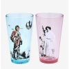 Drinkware * | Drinkware Star Wars Luke Skywalker & Princess Leia Pint Glass Set