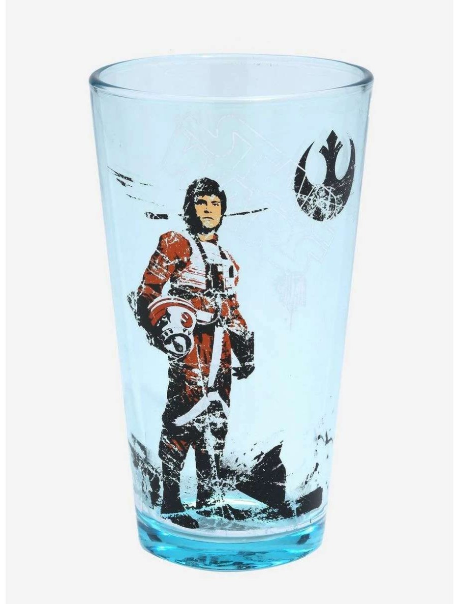 Drinkware * | Drinkware Star Wars Luke Skywalker & Princess Leia Pint Glass Set