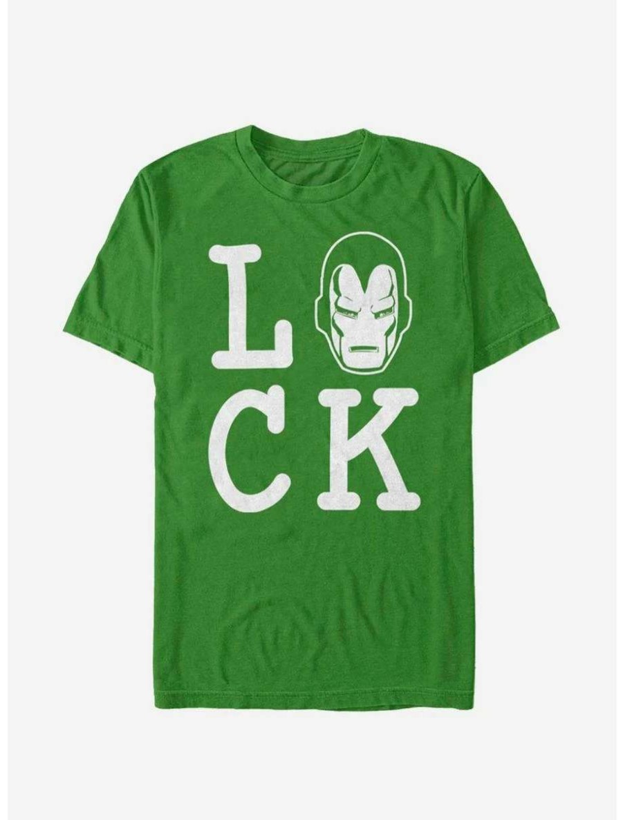 Tees * | Tees Marvel Iron Man Iron Luck T-Shirt