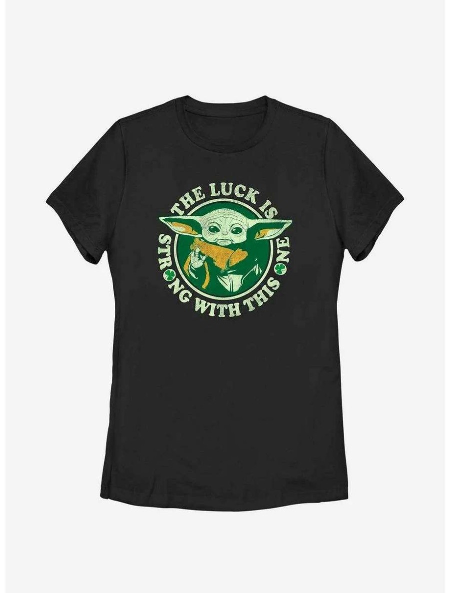 Tees * | Tees Star Wars The Mandalorian Lucky Force Womens T-Shirt