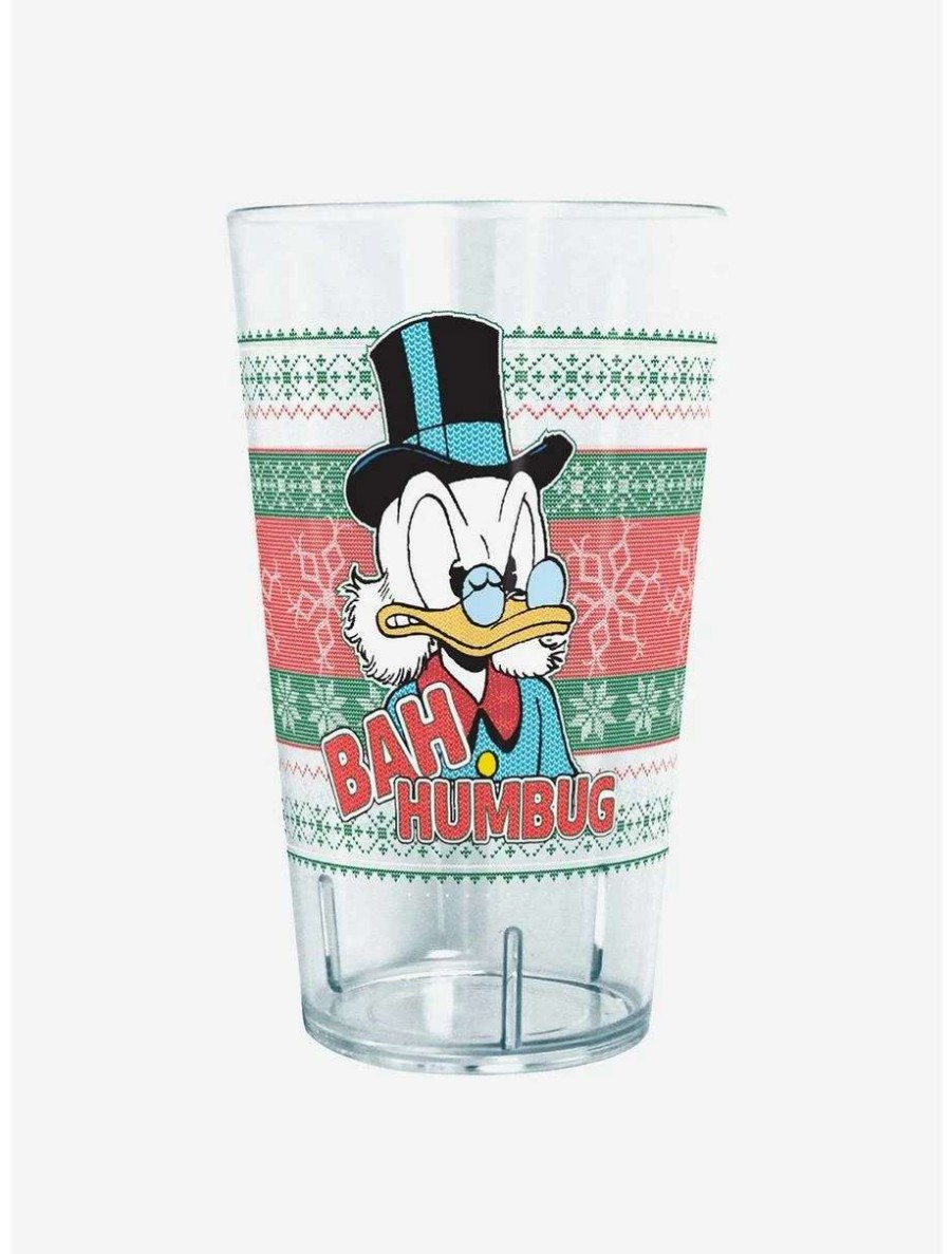 Drinkware * | Drinkware Disney Ducktales Bah Humbug Scrooge Ugly Christmas Tritan Cup