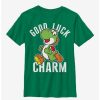 Tees * | Tees Nintendo Yoshi Good Luck Charm Youth T-Shirt