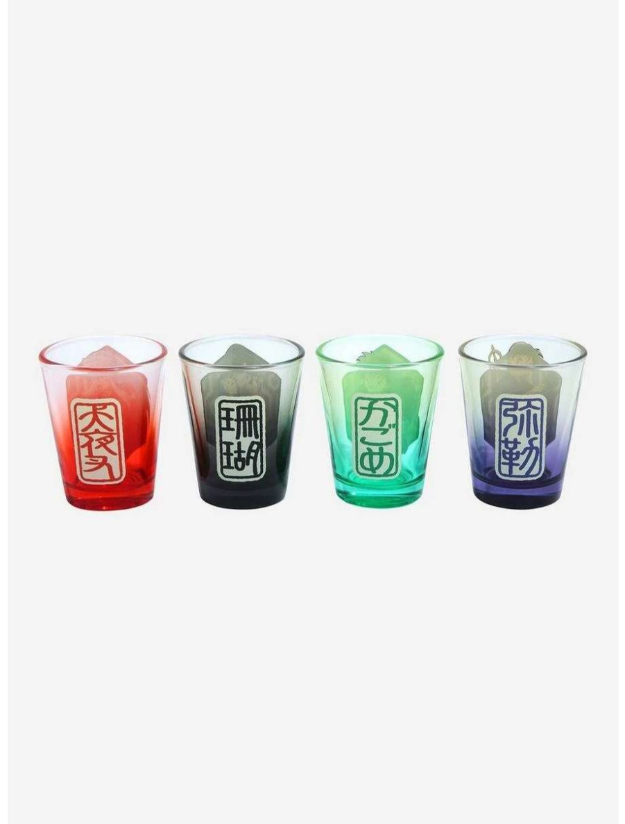 Drinkware * | Drinkware Inuyasha Character Portraits Ombre Mini Glass Set