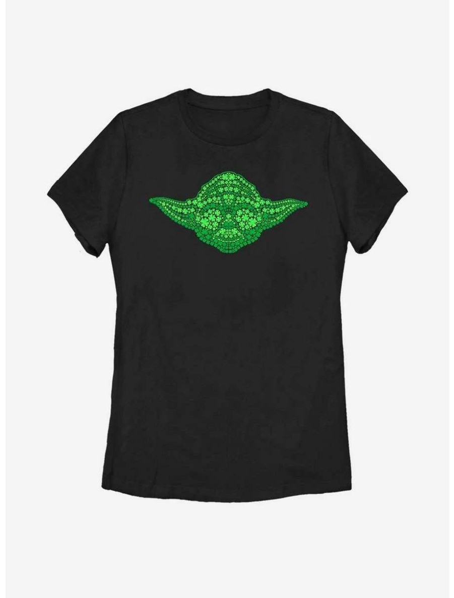 Tees * | Tees Star Wars Yoda Clovers Womens T-Shirt