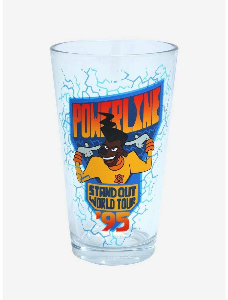 Drinkware * | Drinkware Disney A Goofy Movie Powerline World Tour Pint Glass Boxlunch Exclusive