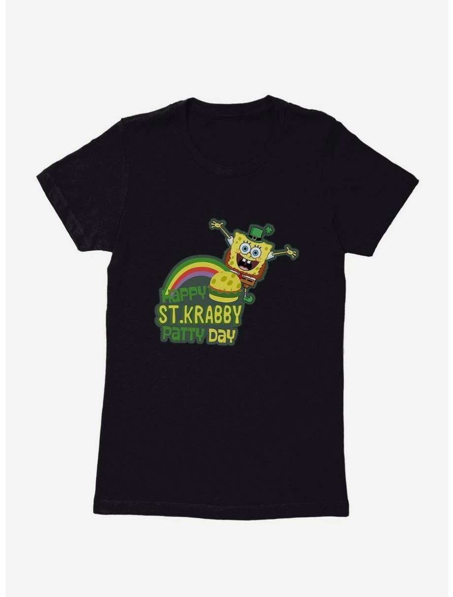 Tees * | Tees Spongebob Squarepants Happy St. Krabby Patty Day Womens T-Shirt