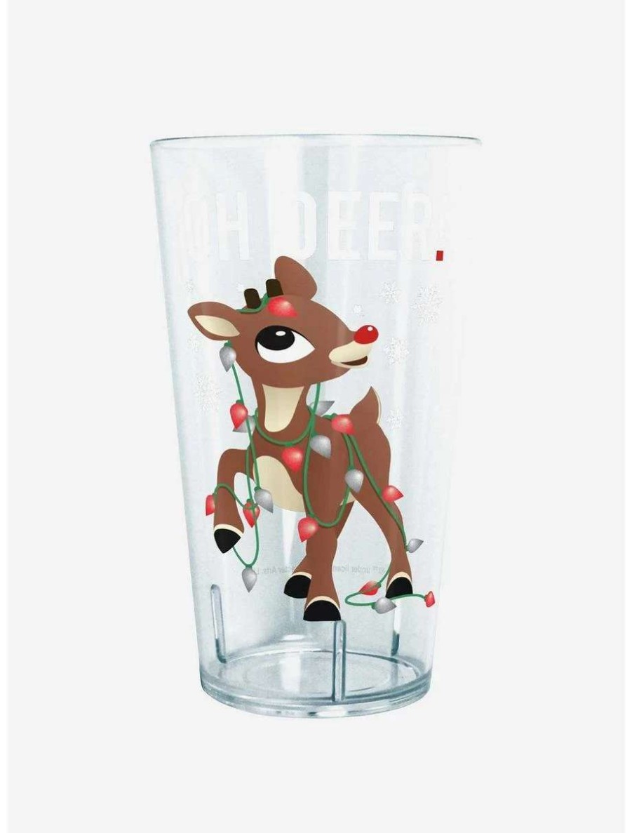 Drinkware * | Drinkware Rudolph The Red-Nosed Reindeer Oh Deer Christmas Lights Tritan Cup