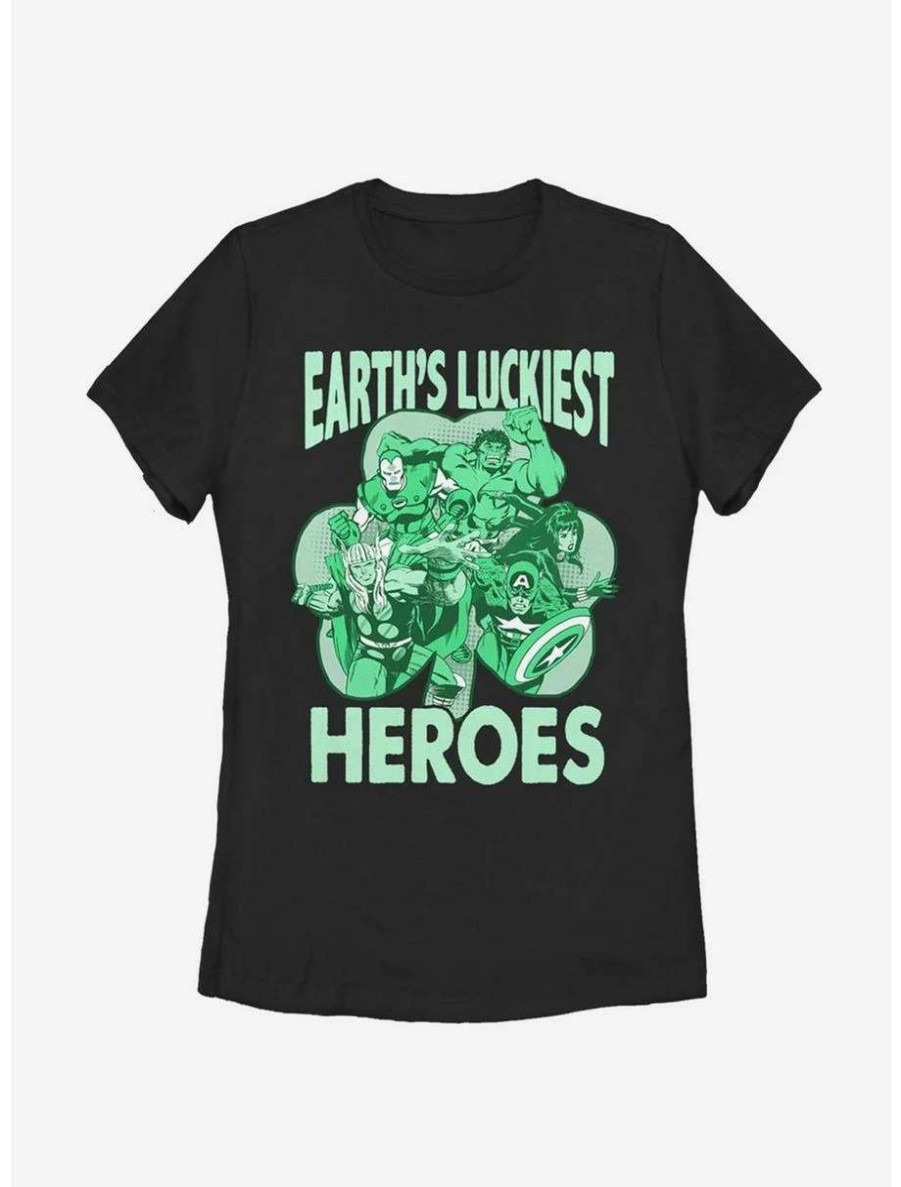 Tees * | Tees Marvel Avengers Luck Of The Hero Womens T-Shirt