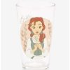 Tees * | Tees Disney Beauty And The Beast Belle Floral Pint Glass Boxlunch Exclusive