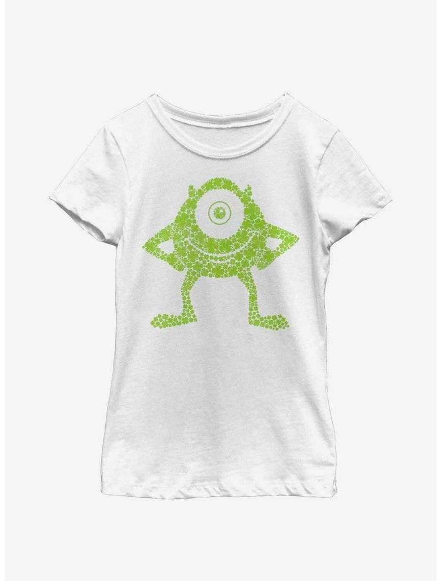 Tees * | Tees Disney Pixar Monsters University Mike Clover Youth Girls T-Shirt