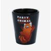 Drinkware * | Drinkware Disney Pixar Turning Red Mei The Red Panda Party Animal Mini Glass