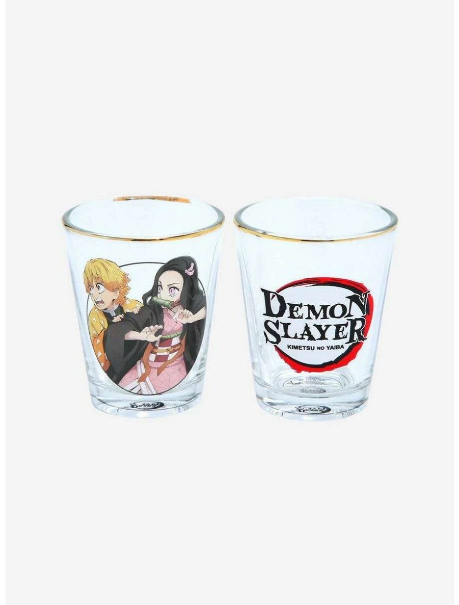 Tees * | Tees Demon Slayer: Kimetsu No Yaiba Character Portraits Mini Glass Set