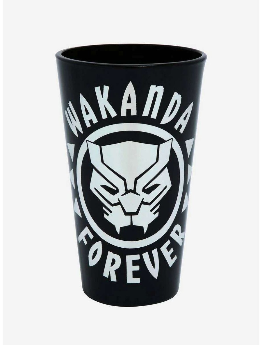 Drinkware * | Drinkware Marvel Black Panther Wakanda Forever Pint Glass