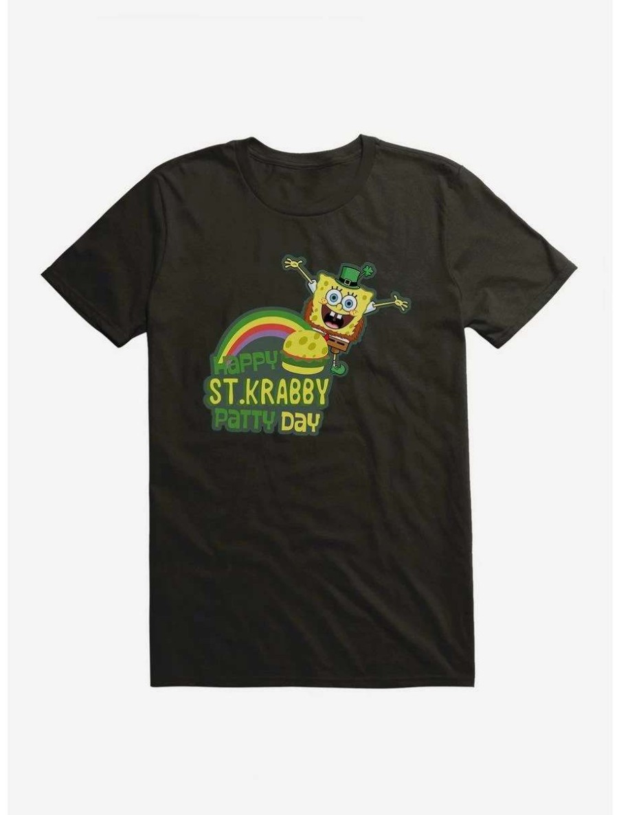 Tees * | Tees Spongebob Squarepants Happy St. Krabby Patty Day T-Shirt