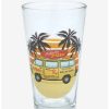 Drinkware * | Drinkware Stranger Things Surfer Boy Pizza Delivery Van Pint Glass