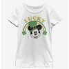 Tees * | Tees Disney Mickey Mouse Lucky Mickey Youth Girls T-Shirt