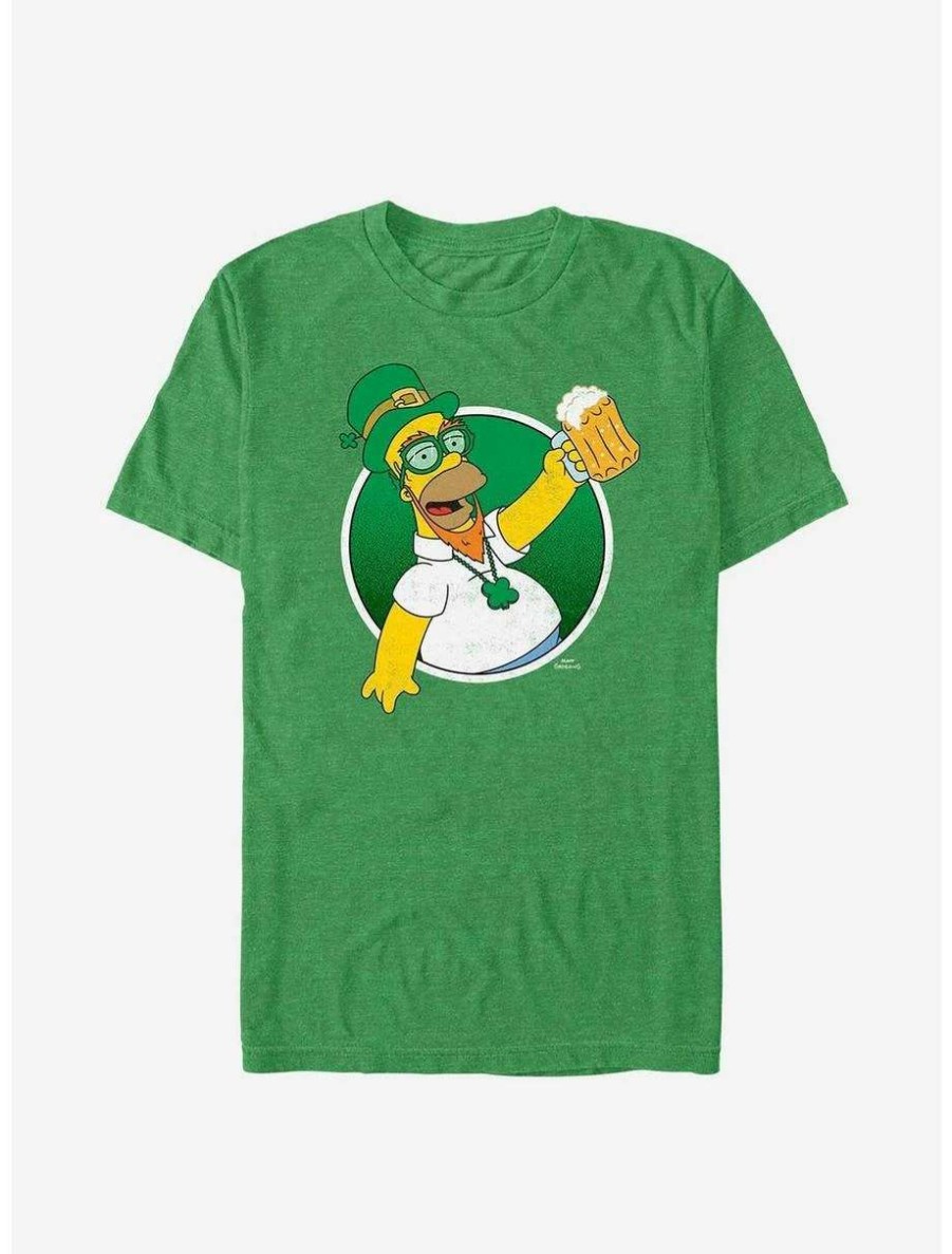 Tees * | Tees The Simpsons Homer Leprechaun T-Shirt