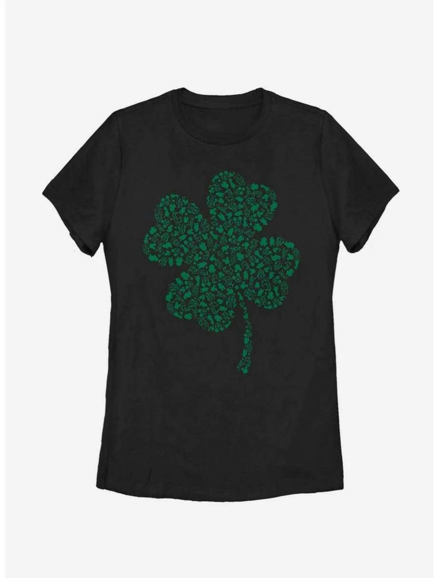 Tees * | Tees Disney Mickey Mouse Clover Fill Womens T-Shirt