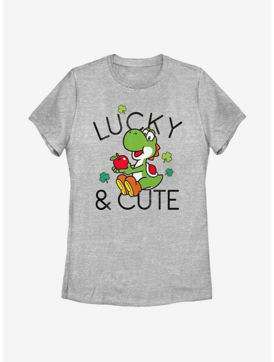 Tees * | Tees Nintendo Mario Lucky And Cute Yoshi Womens T-Shirt