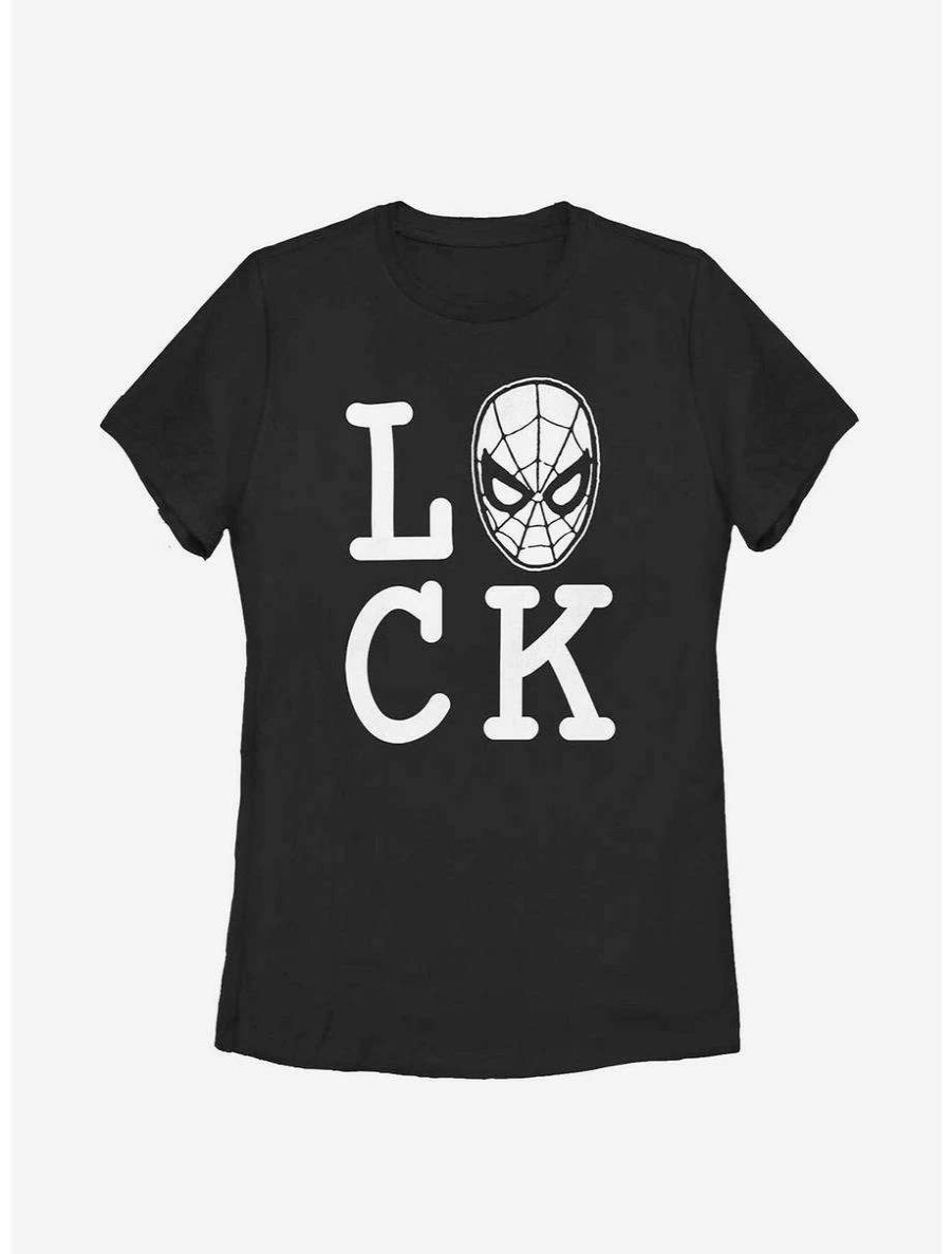 Tees * | Tees Marvel Spider-Man Spider Luck Womens T-Shirt