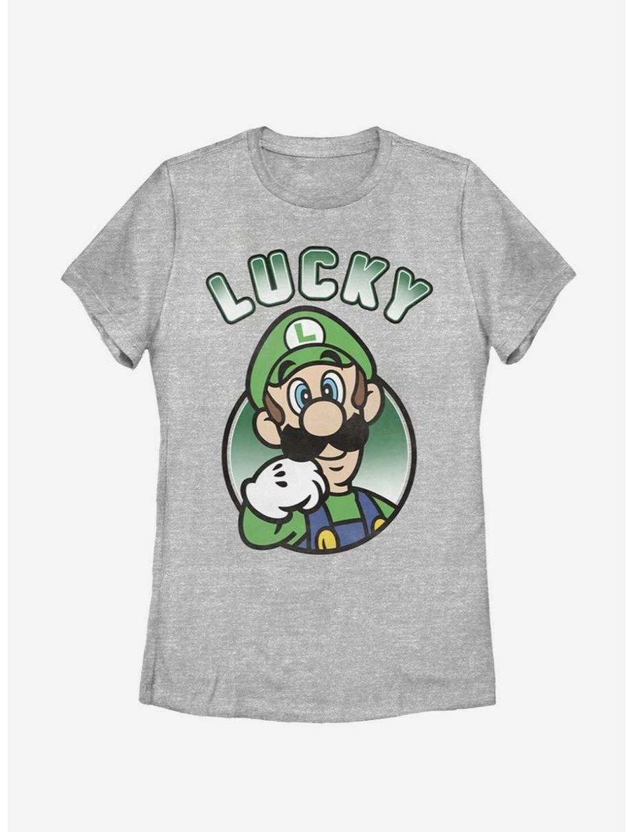 Tees * | Tees Nintendo Super Mario Lucky Luigi Womens T-Shirt