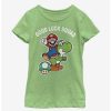 Tees * | Tees Nintendo Super Mario Good Luck Squad Youth Girls T-Shirt