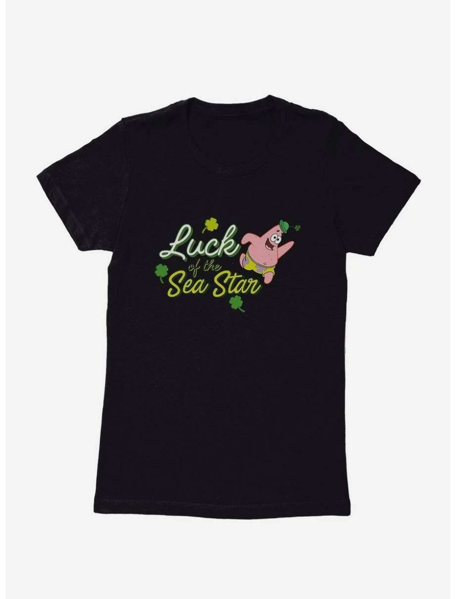 Tees * | Tees Spongebob Squarepants Luck Of The Sea Star Icon Womens T-Shirt