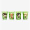 Drinkware * | Drinkware Attack On Titan Chibi Characters Mini Glass Set Boxlunch Exclusive