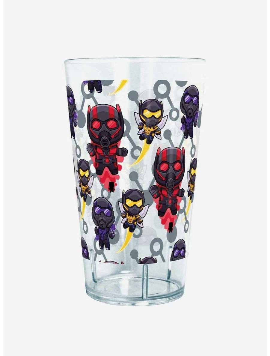 Drinkware * | Drinkware Marvel Ant-Man And The Wasp: Quantumania Chibi Heroes Ant-Man, The Wasp, And Cassie Tritan Cup