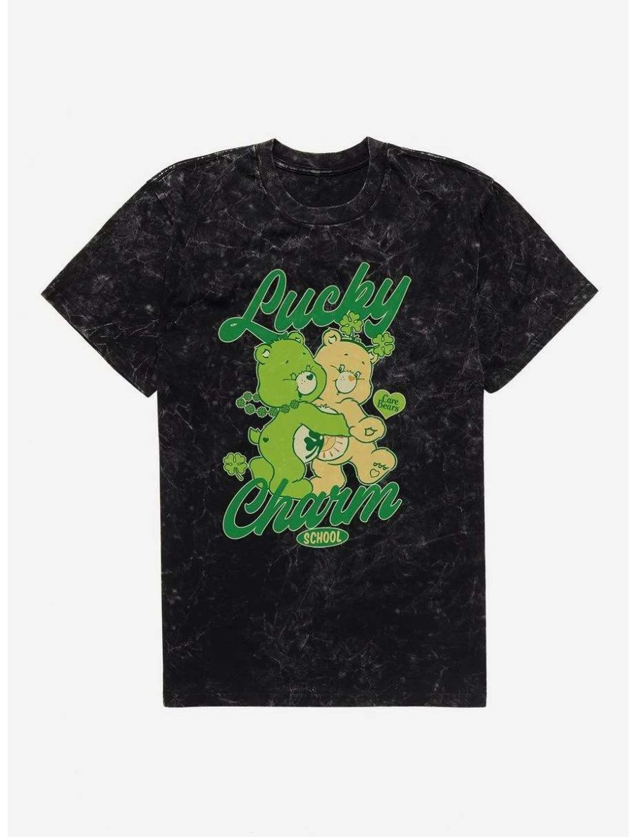 Tees * | Tees Care Bears Lucky Charm School Mineral Wash T-Shirt