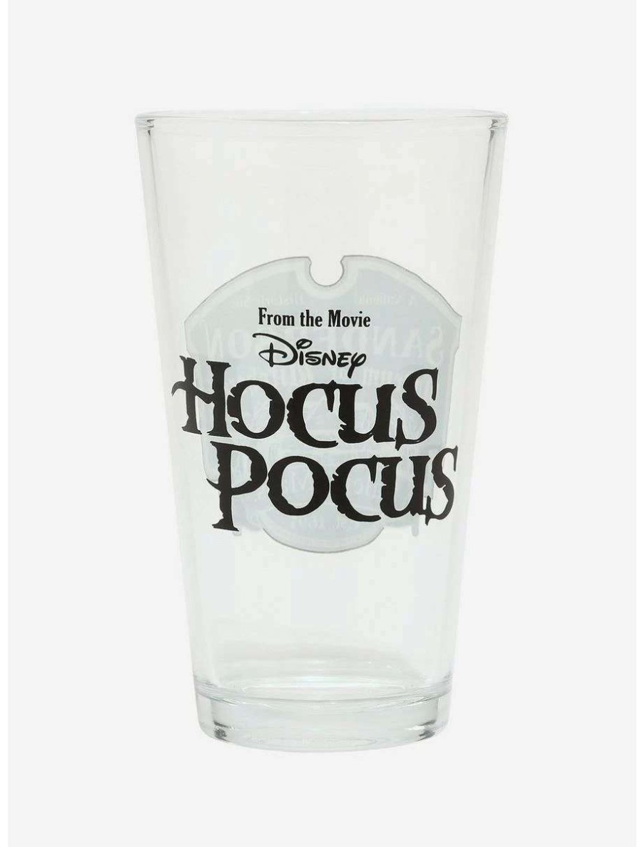 Drinkware * | Drinkware Disney Hocus Pocus Sanderson Museum Of Witchcraft Pint Glass Boxlunch Exclusive