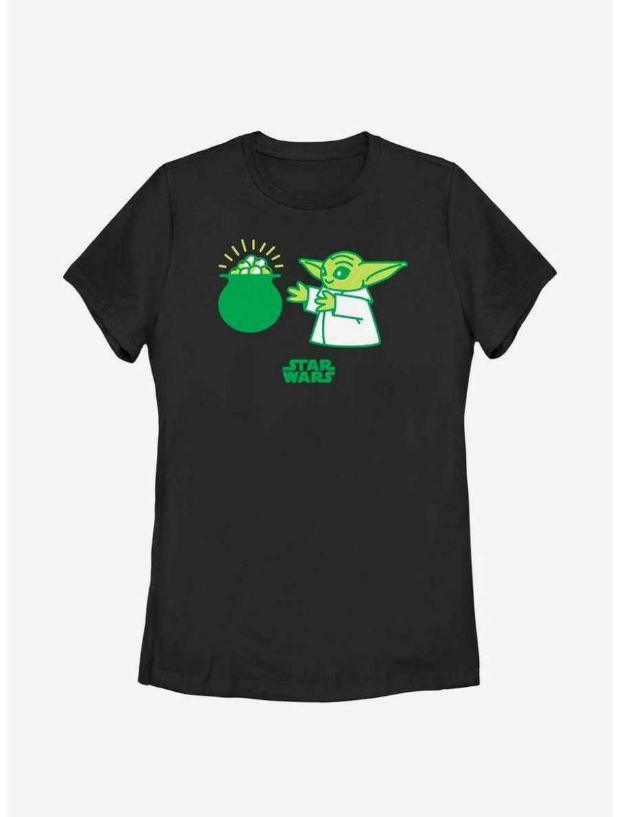 Tees * | Tees Star Wars The Mandalorian Yoda Snack Womens T-Shirt