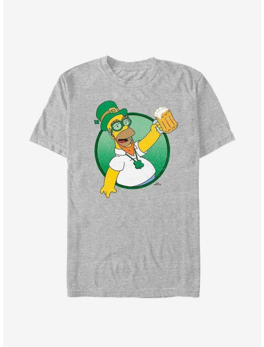 Tees * | Tees The Simpsons Homer Leprechaun T-Shirt