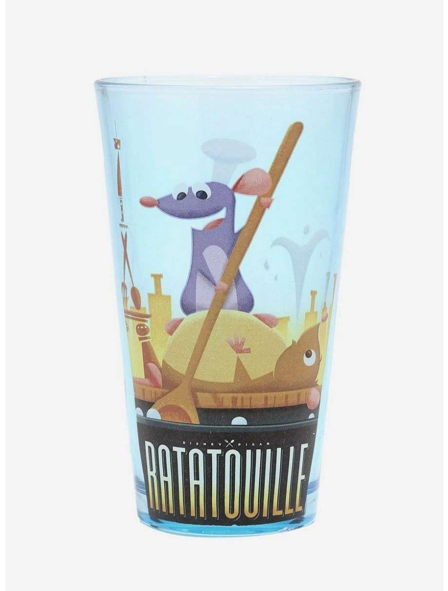 Tees * | Tees Disney Pixar Ratatouille Remy & Emile Pint Glass Boxlunch Exclusive